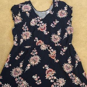 Women’s Old Navy XXL Navy Floral Dress